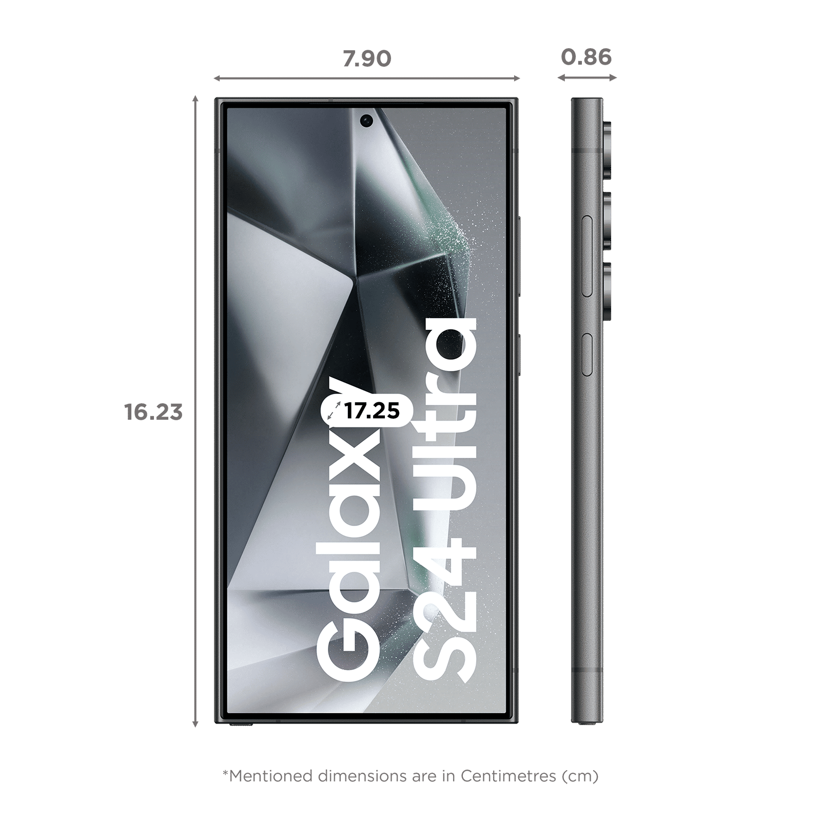 Buy SAMSUNG Galaxy S24 Ultra 5G (12GB RAM, 512GB, Titanium Black) Online Croma